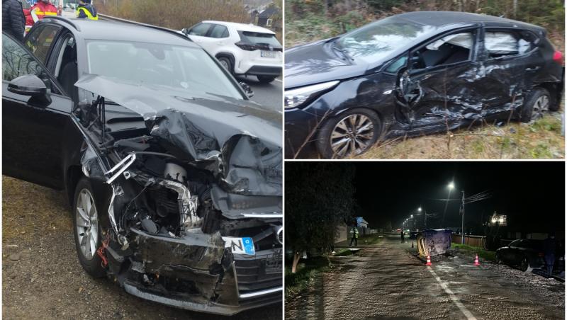 Accidente pe bandă rulantă în Suceava, din cauza poleiului. Recomandări pentru șoferi