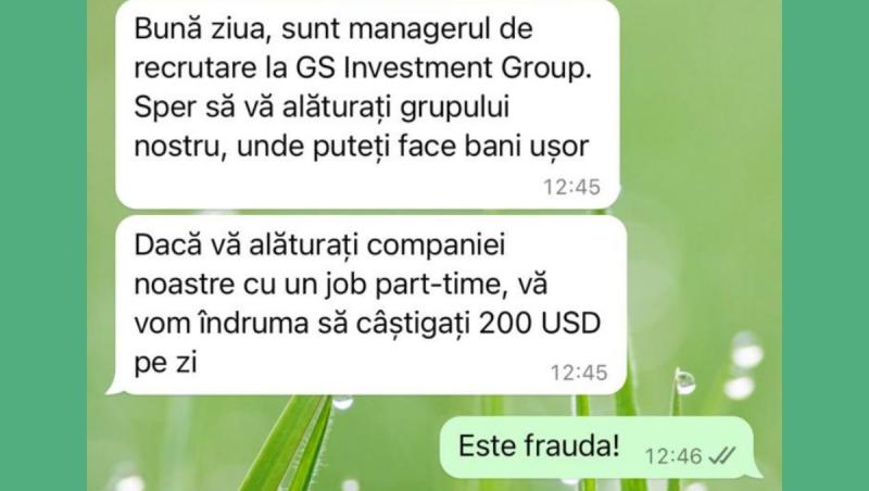 Avertisment privind mesajele care oferă job-uri online. Ce se ascunde în spatele ofertelor venite pe WhatsApp 