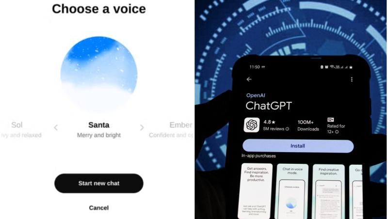 ChatGPT preia vocea lui Moş Crăciun în decembrie. Răspunsurile vocale vor fi "vesele şi răsunătoare"