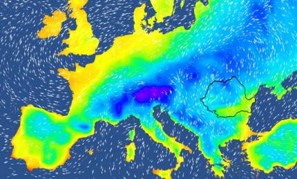 Harta temperaturilor în Europa