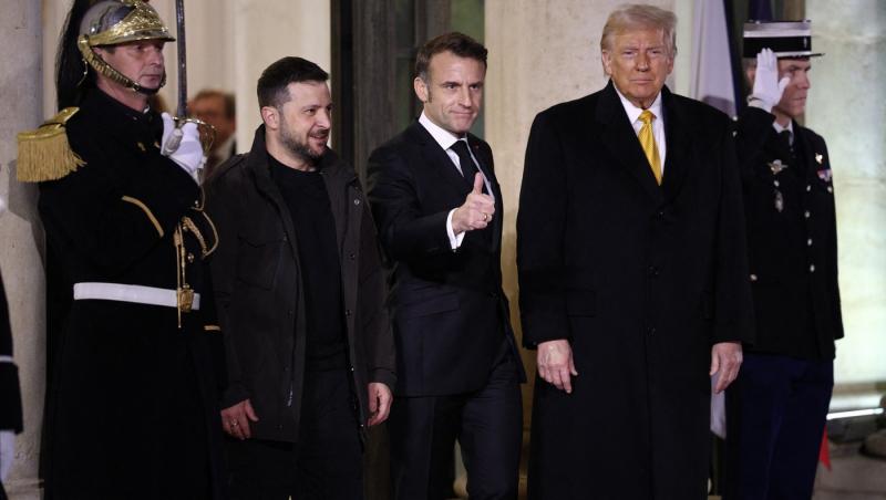 Trump s-a întâlnit cu Macron şi Zelenski la Paris. Întrevedere crucială pentru Zelenski şi pentru viitorul Ucrainei