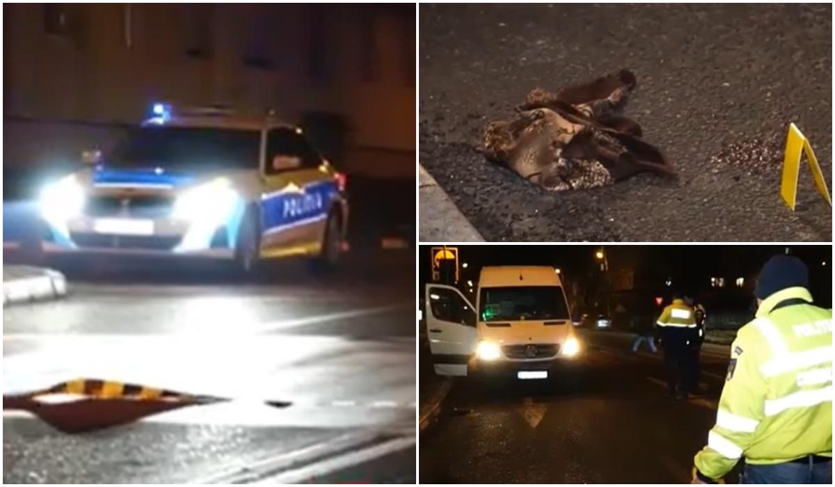 Femeie, în stare gravă la spital după un accident bizar. Ar fi căzut în faţa unui microbuz, când încerca să traverseze la 2 m de trecere