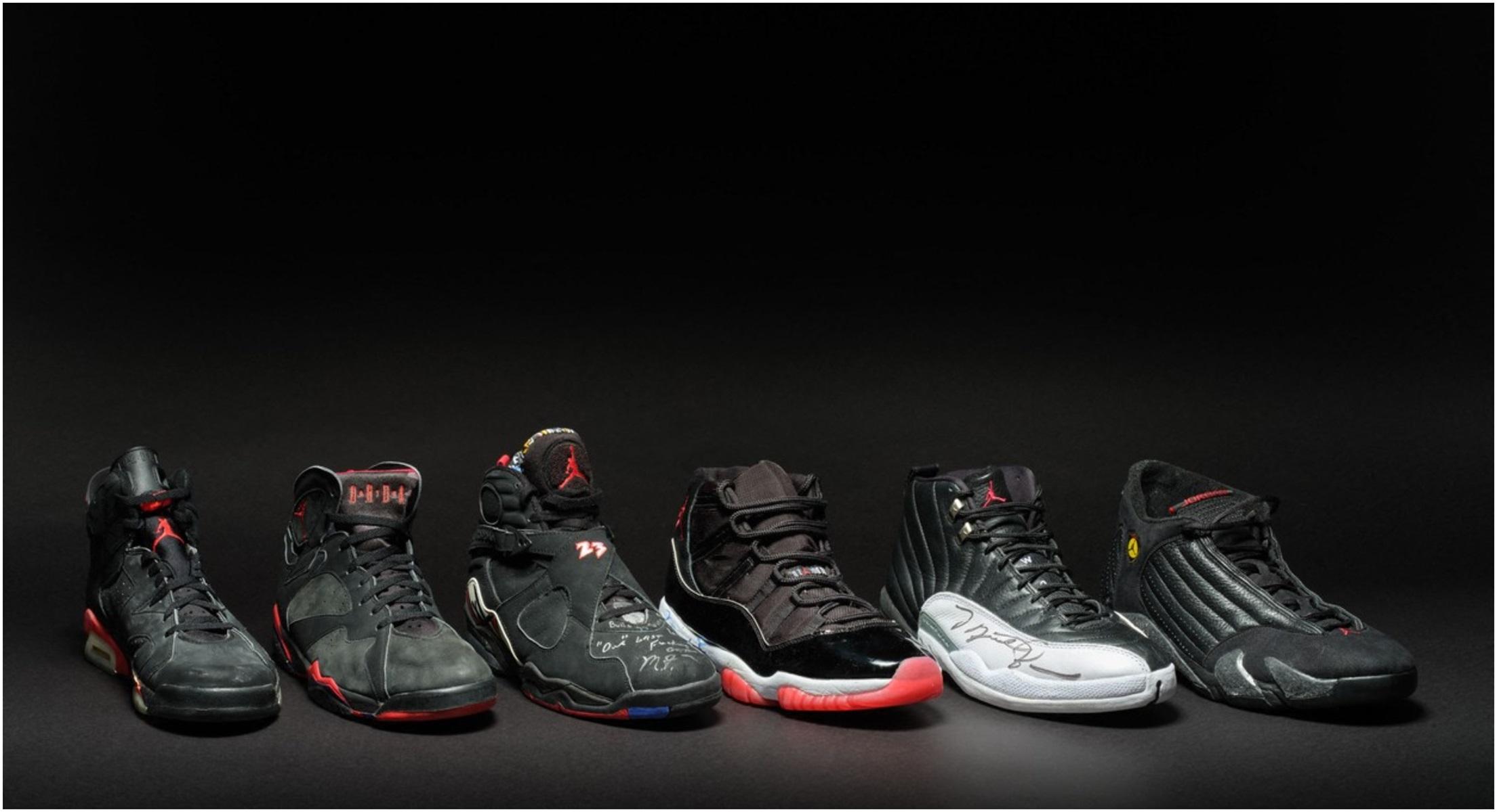 Un set de ghete purtate de Michael Jordan în timpul finalelor NBA s-a vândut cu suma record de 8 milioane de dolari