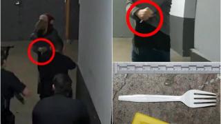 Mai mulţi poliţişti, surprinşi de un bodycam cum împuşcă mortal un bărbat care îi ameninţa cu o furculiţă de plastic, în Los Angeles