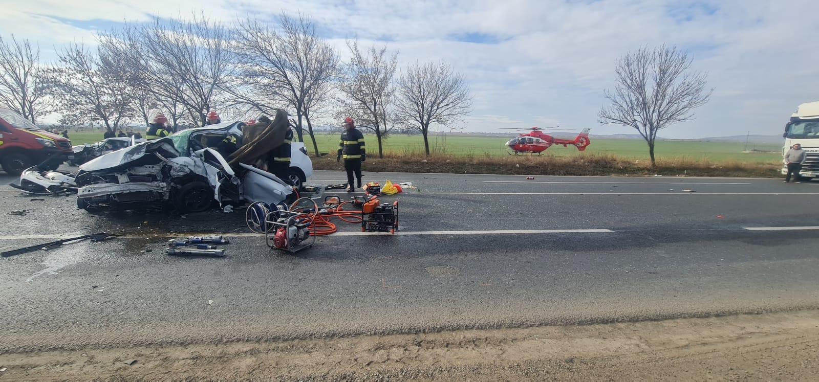 accident E85 la ieșirea din Râmnicu Sărat 23 februarie 2024
