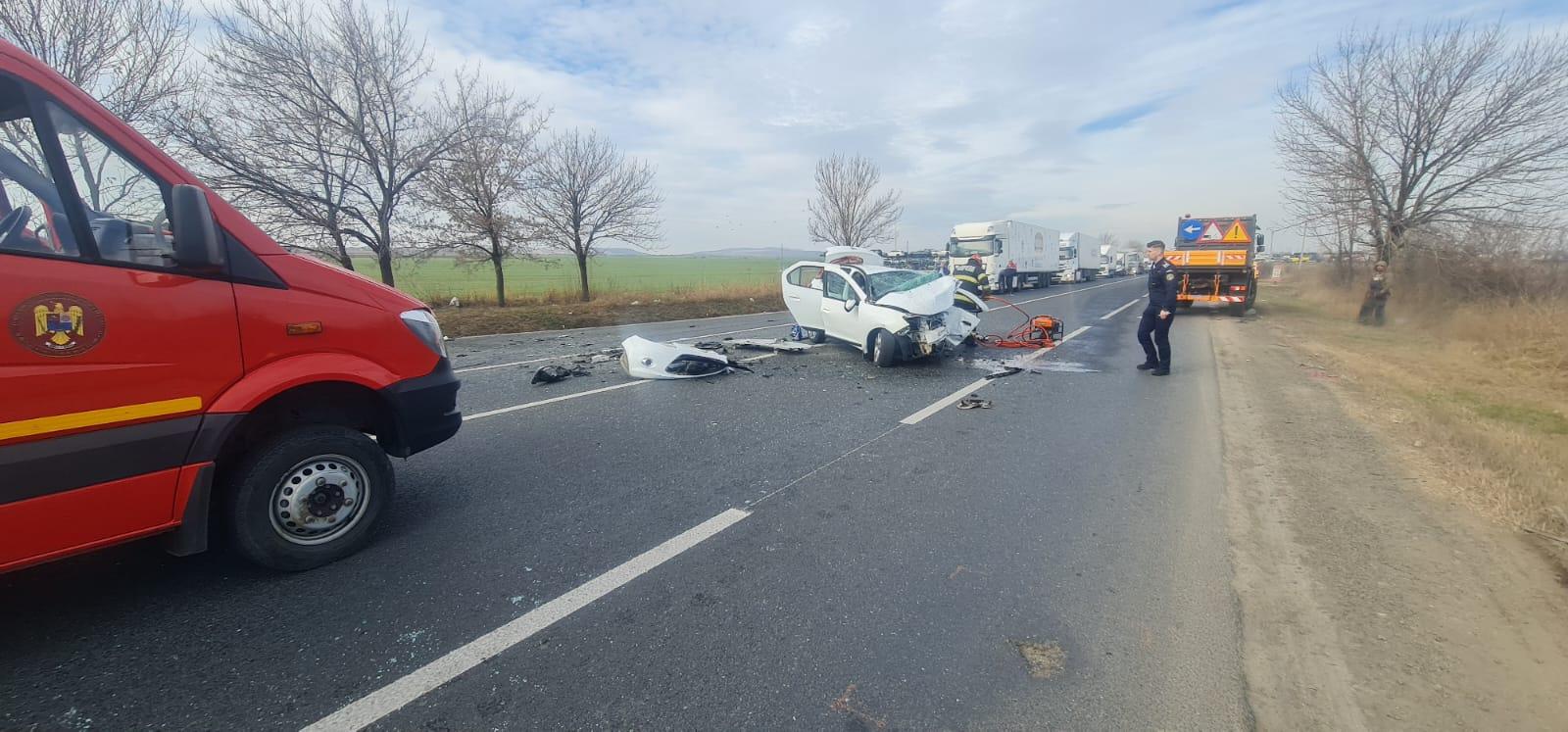 accident E85 la ieșirea din Râmnicu Sărat 23 februarie 2024