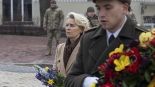 Ursula von der Leyen promite Ucrainei şi mai mult sprijin din partea UE: muniţii şi investiţii în apărare. Liderii din Europa, în vizită la Kiev