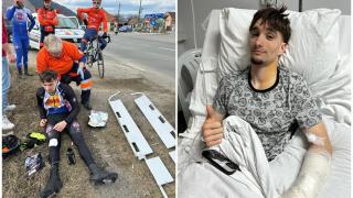 "Ciclismul în România e sport extrem". Fiul fostului ministru al Sportului, Eduard Novak, lovit de maşină pe DN 12, în timpul unui antrenament
