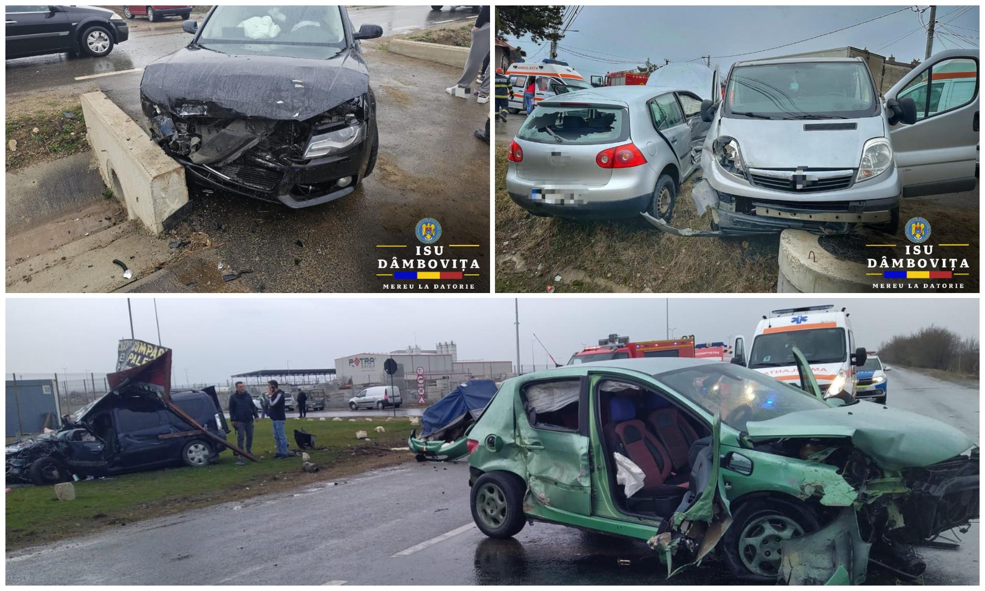 Accident cu 5 răniţi în Dâmboviţa