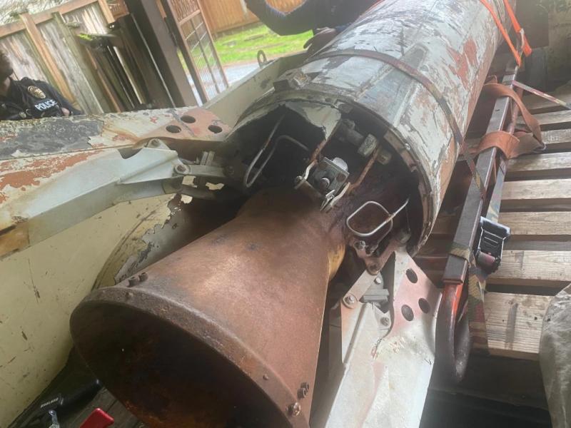 O rachetă nucleară inertă, veche și ruginită, a fost găsită în garajul unui american din Washington