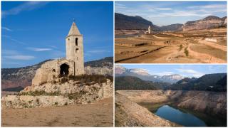Secetă severă în Spania. Ruinele unui sat străvechi  au reapărut la suprafaţă din cauza lipsei de apă