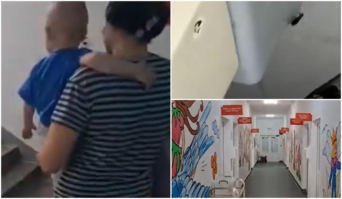 Gândaci filmaţi la Spitalul Judeţean Botoşani. Angajaţii dau vina pe rudele bolnavilor pentru apariţia instectelor. Copiii au fost mutaţi în secţia ORL