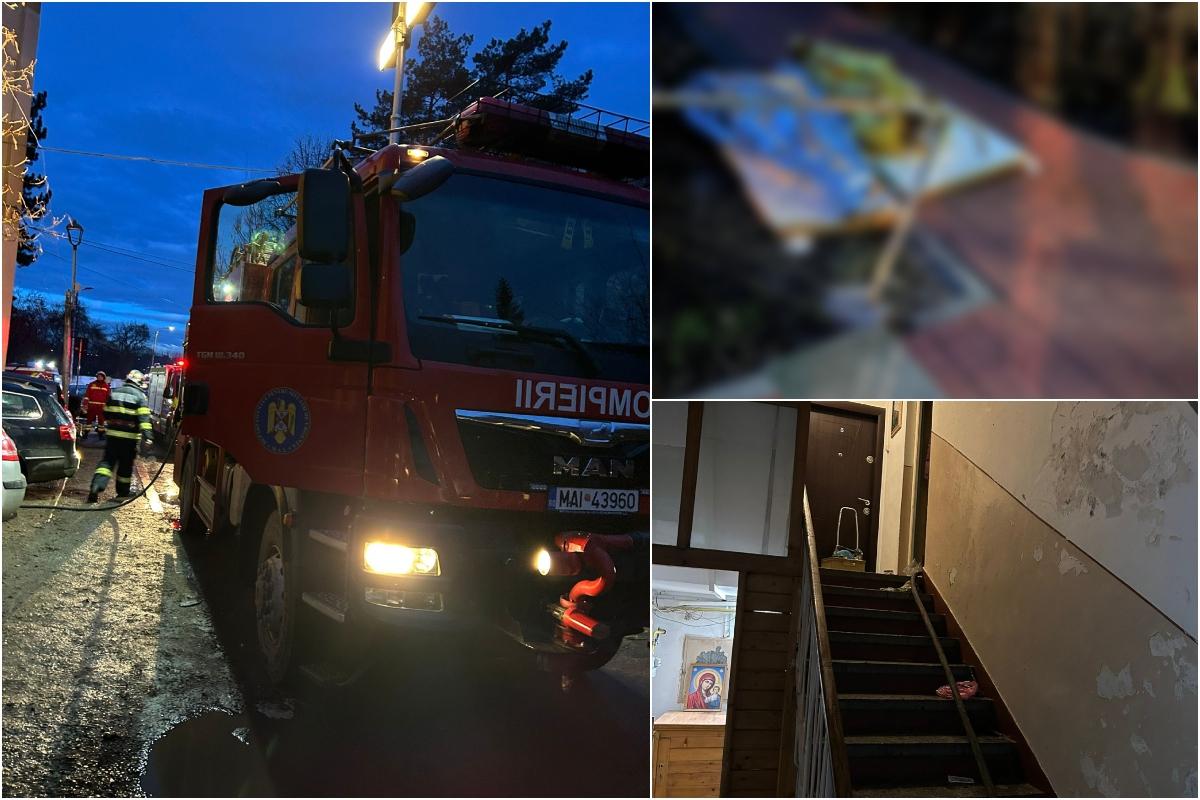 Doi bătrâni de 80 de ani, găsiţi morţi într-un apartament în urma unui incendiu, în Suceava. Alte 21 de persoane, evacuate