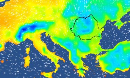 Harta temperaturilor în Europa