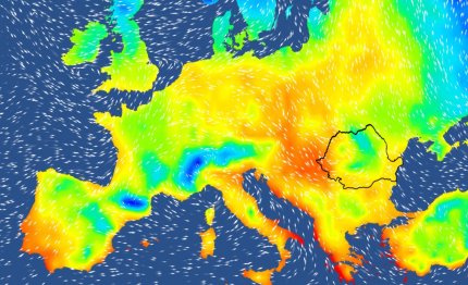 Harta temperaturilor în Europa