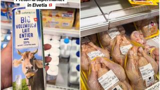 O româncă arată preţurile dintr-un supermarket din Elveţia. "Prețuri ca în România, dar salarii de pe altă planetă"