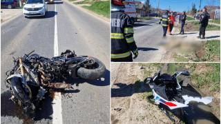 Motociclist decapitat după un accident de groază, în Iaşi. A intrat cu viteză într-un cap de pod și nu a mai putut fi salvat