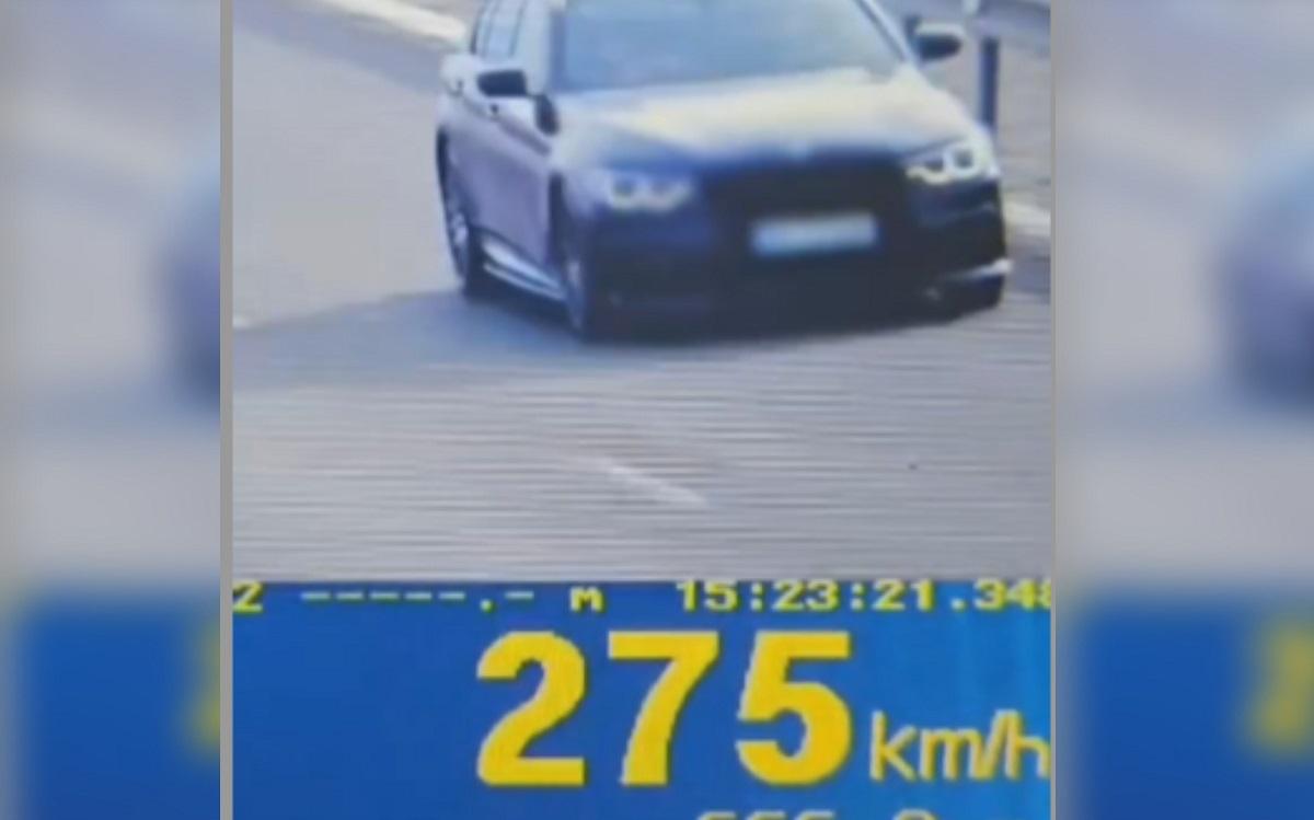 Șofer prins cum conduce un BMW cu 275 km/h, în Brașov. Mesajul hilar postat de polițiștii de la rutieră: "Suntem impresionaţi de performanţa ta"