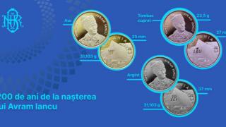 BNR lansează monede cu tema 200 de ani de la naşterea lui Avram Iancu