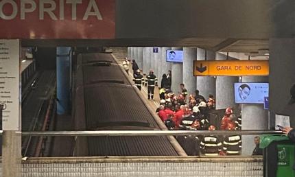 Un călător a căzut pe şine în staţia de metrou Obor din Capitală: posibilă tentativă de suicid. Trenurile circulă în sistem pendulă