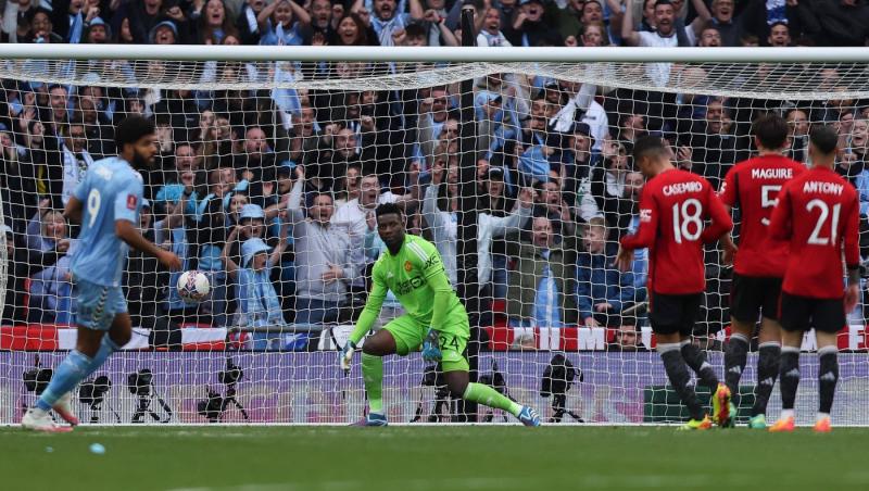 Manchester United s-a calificat în finala Cupei Angliei. Coventry City, învinsă la lovituri de departajare
