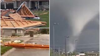 O tornadă a făcut prăpăd în SUA. Sute de case din Nebraska au fost distruse de vântul puternic. Pompierii se chinuie să scoată oamenii de sub dărâmături