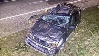 Un român de 29 de ani și-a făcut praf BMW-ul pe o autostradă din Germania. Deși a fost rănit grav, a fugit pe jos în Cehia