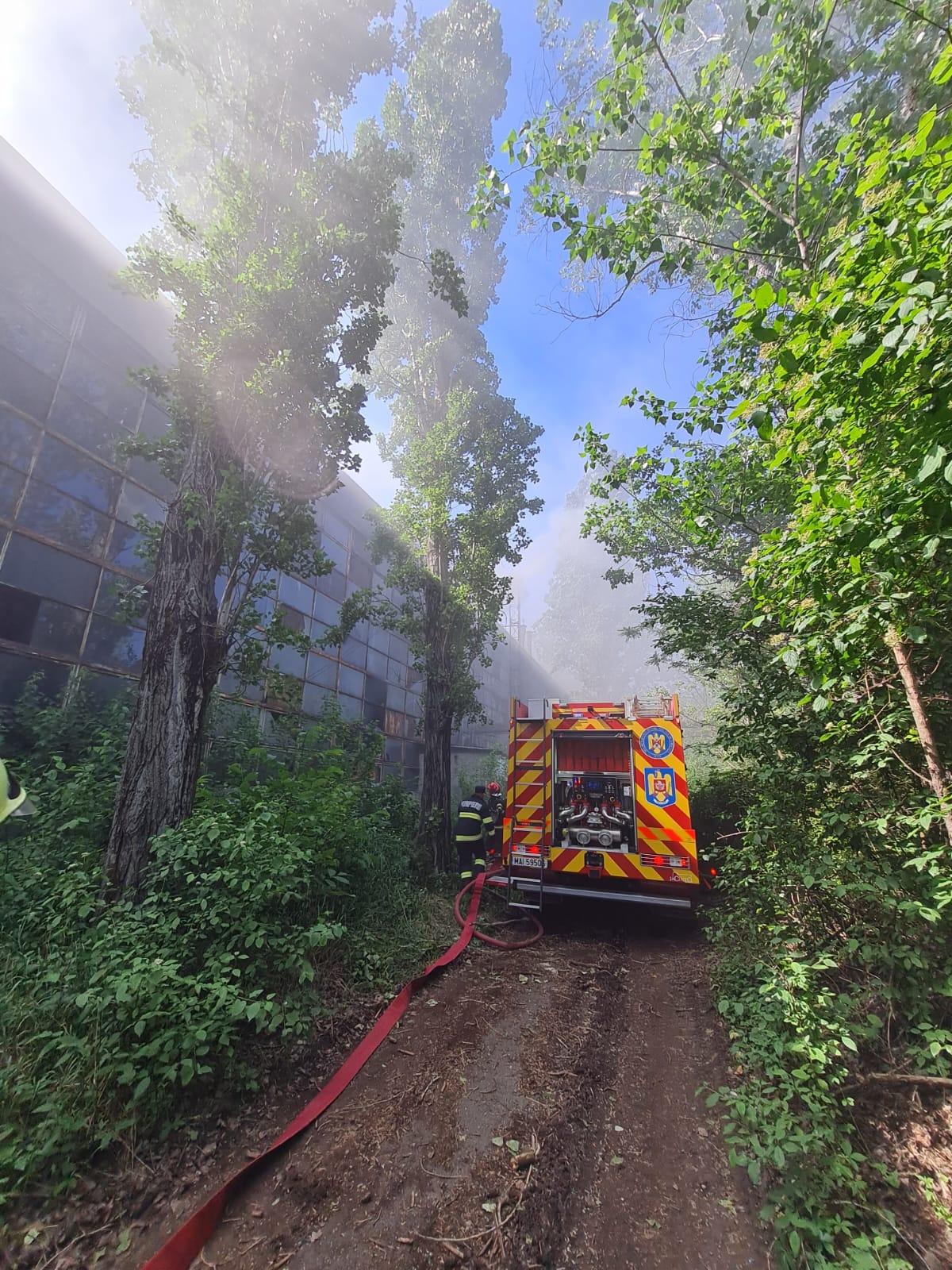 Incendiu uriaş la o hală plină cu reziduuri petroliere din Ploieşti. Locuitorii din zonă au primit un mesaj RO-Alert