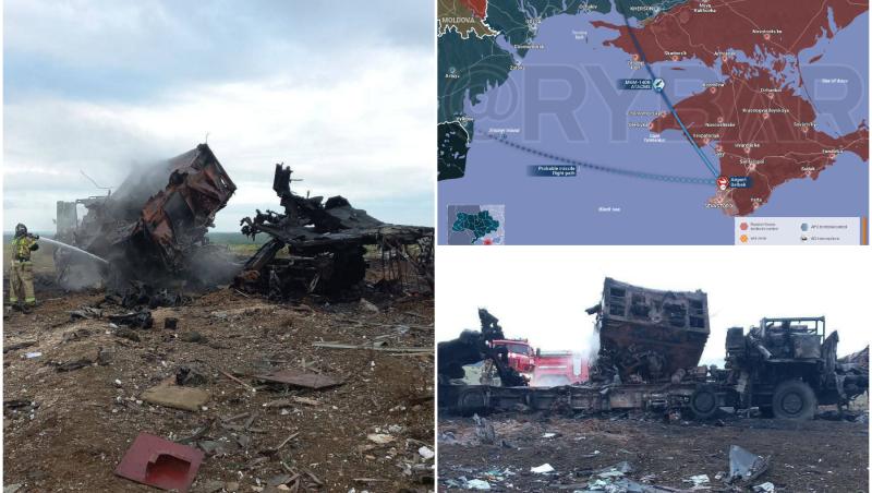 Ucrainenii au făcut prăpăd la baza militară Belbek din Crimeea. Ruşii sunt furioşi: "Lansatoarele ATACMS, amplasate la granița cu România"