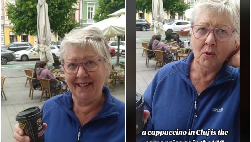 O turistă din Marea Britanie, şocată de cât costă o cafea în Cluj-Napoca. "Doamne, e acelaşi preţ ca în UK"