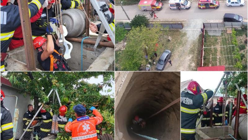 Un copil de 9 ani a căzut într-o fântână adâncă de 19 metri, în Constanţa. Băiatul a fost scos şi transportat la spital cu elicopterul