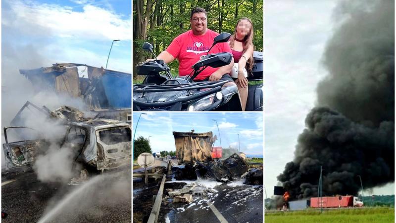 Costel, un șofer român de TIR, a murit carbonizat pe un drum din Italia. Camionul a luat foc, după ce s-a ciocnit frontal cu un alt autotren