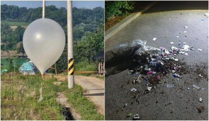 Phenianul trimite baloane cu gunoi şi excremente peste localităţile de la graniţa cu Coreea de Sud. Seulul, în alertă