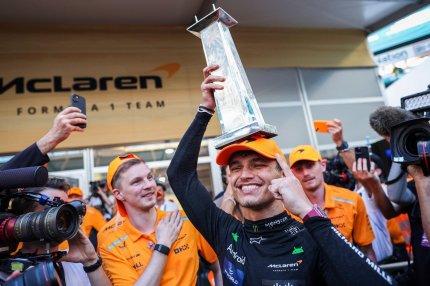 Formula 1. Lando Norris, felicitat de Donald Trump după victoria de la Miami: "Mi-a spus că mi-a purtat noroc"