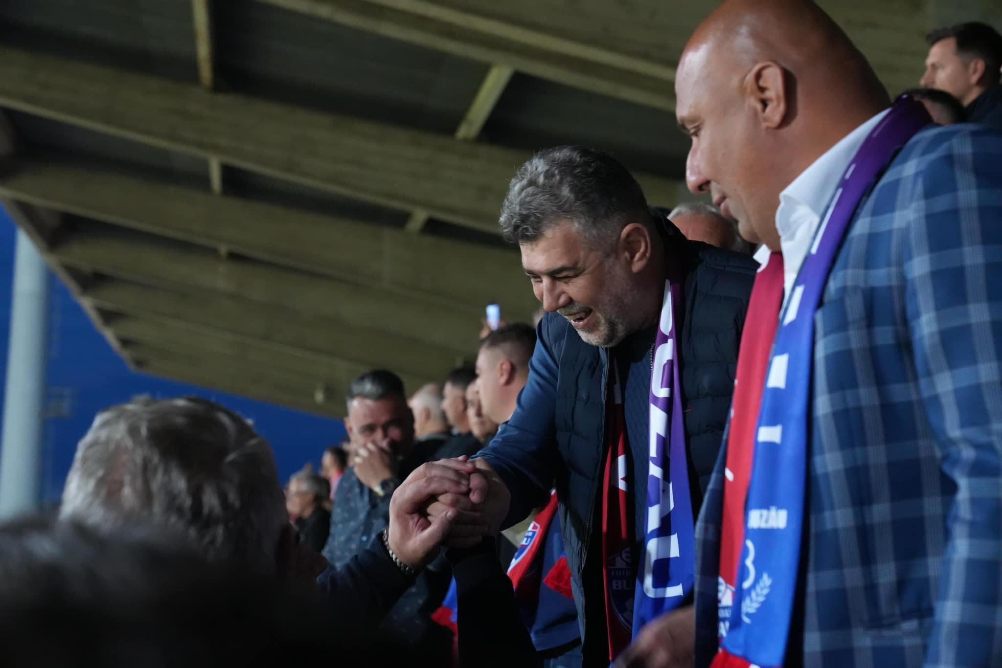 Gloria Buzău a învins Unirea Slobozia şi revine în Superligă după 15 ani. Marcel Ciolacu, suporter de lux la promovare