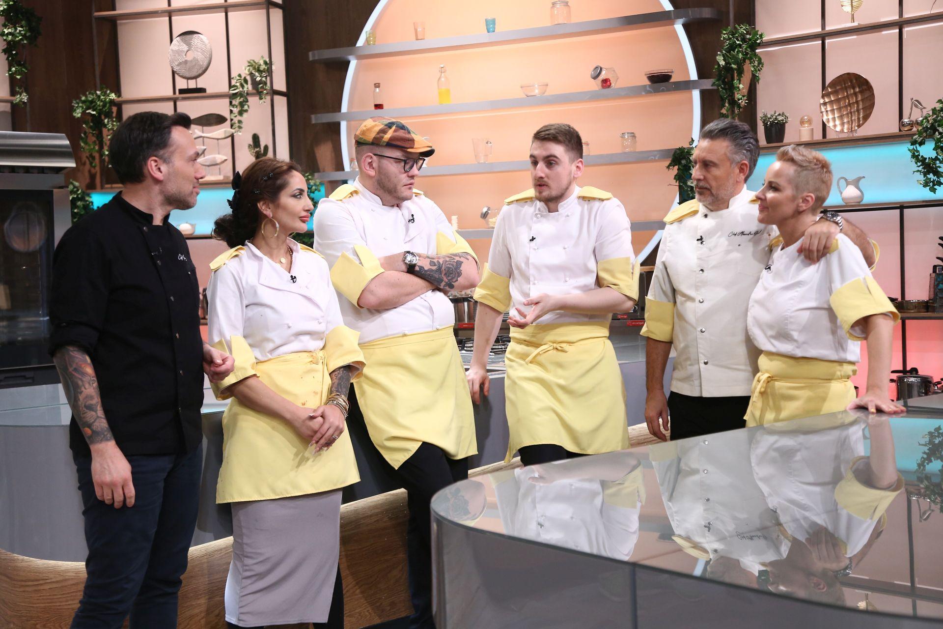 Chef Richard Abou Zaki și tunicile roz au câștigat battle-ul de ieri la Chefi la cuțite. Cătălin Țociu și Iulia Creangă au părăsit concursul după proba individuală