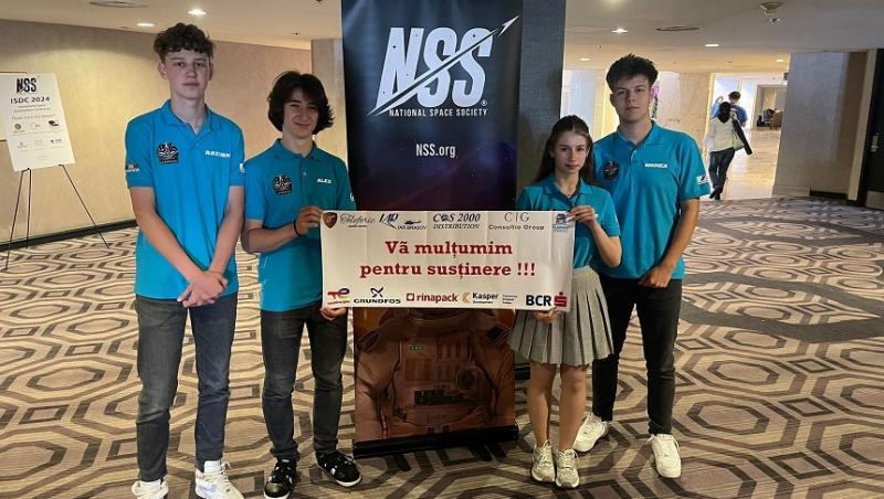 Cine sunt elevii români care au câștigat la unul dintre cele mai prestigioase concursuri de dezvoltare aerospaţială din lume, organizat de NASA