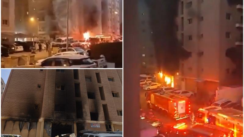Cel puţin 41 de persoane au murit, după ce un bloc plin de muncitori străini a fost înghiţit de flăcări. Incendiu devastator în Kuweit