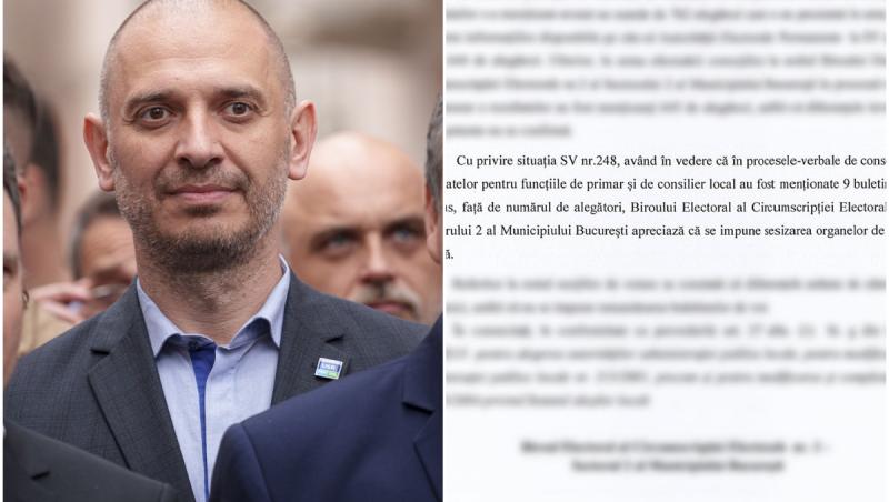 Radu Mihaiu susţine că BES a găsit buletine de vot în plus la o secţie din Sectorul 2 şi a sesizat organele de urmărire penală