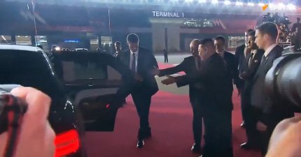 Vladimir Putin și Kim Jong Un în Phenian