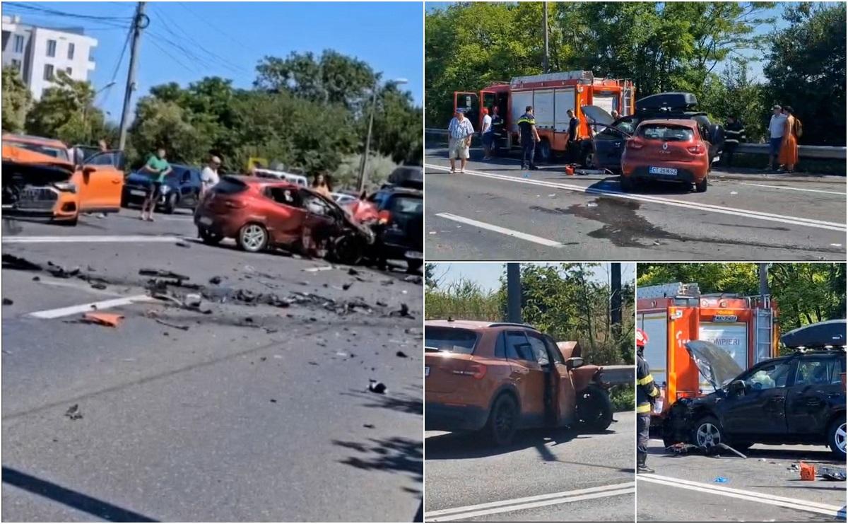 Un copil și două femei, grav răniți după un impact violent, în Constanța. Viteza avută de una dintre șoferițe i-a trecut pe lângă moarte