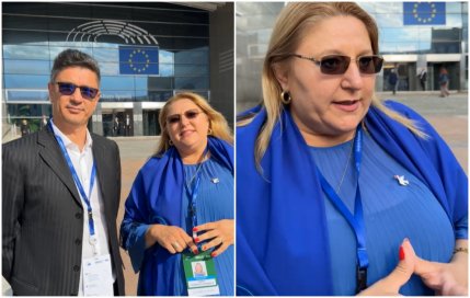 Diana Şoşoacă anunţă că vrea să candideze la prezidenţiale: Venim la preşedinţie, da. S-a filmat cu Luis Lazarus în faţa Parlamentului European