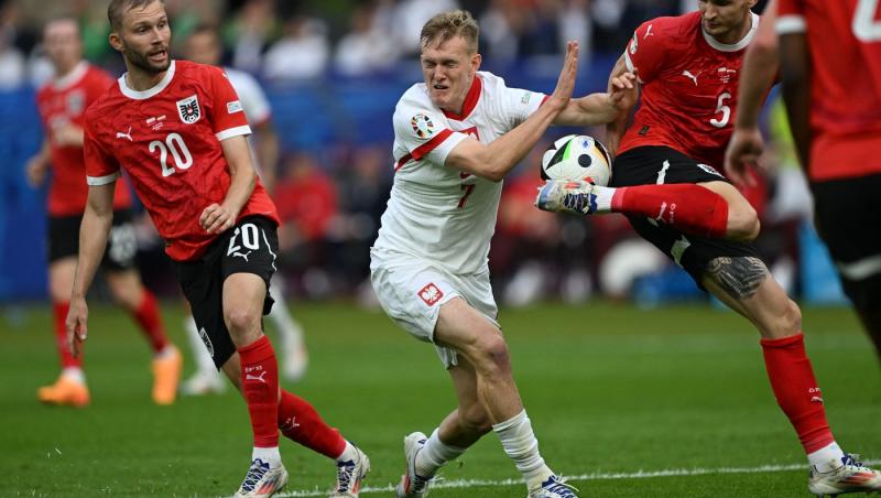 Euro 2024: Polonia - Austria 1-3. Polonezii, şanse mici de a evita eliminarea