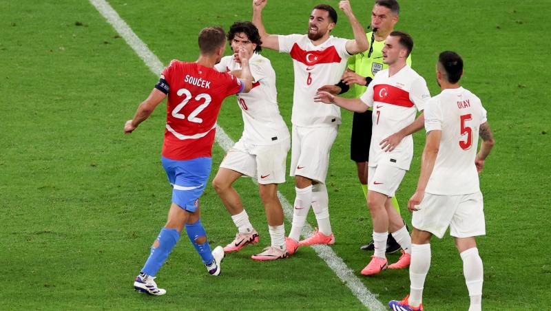 Turcia - Cehia 2-1 la EURO 2024, într-un meci arbitrat de Istvan Kovacs
