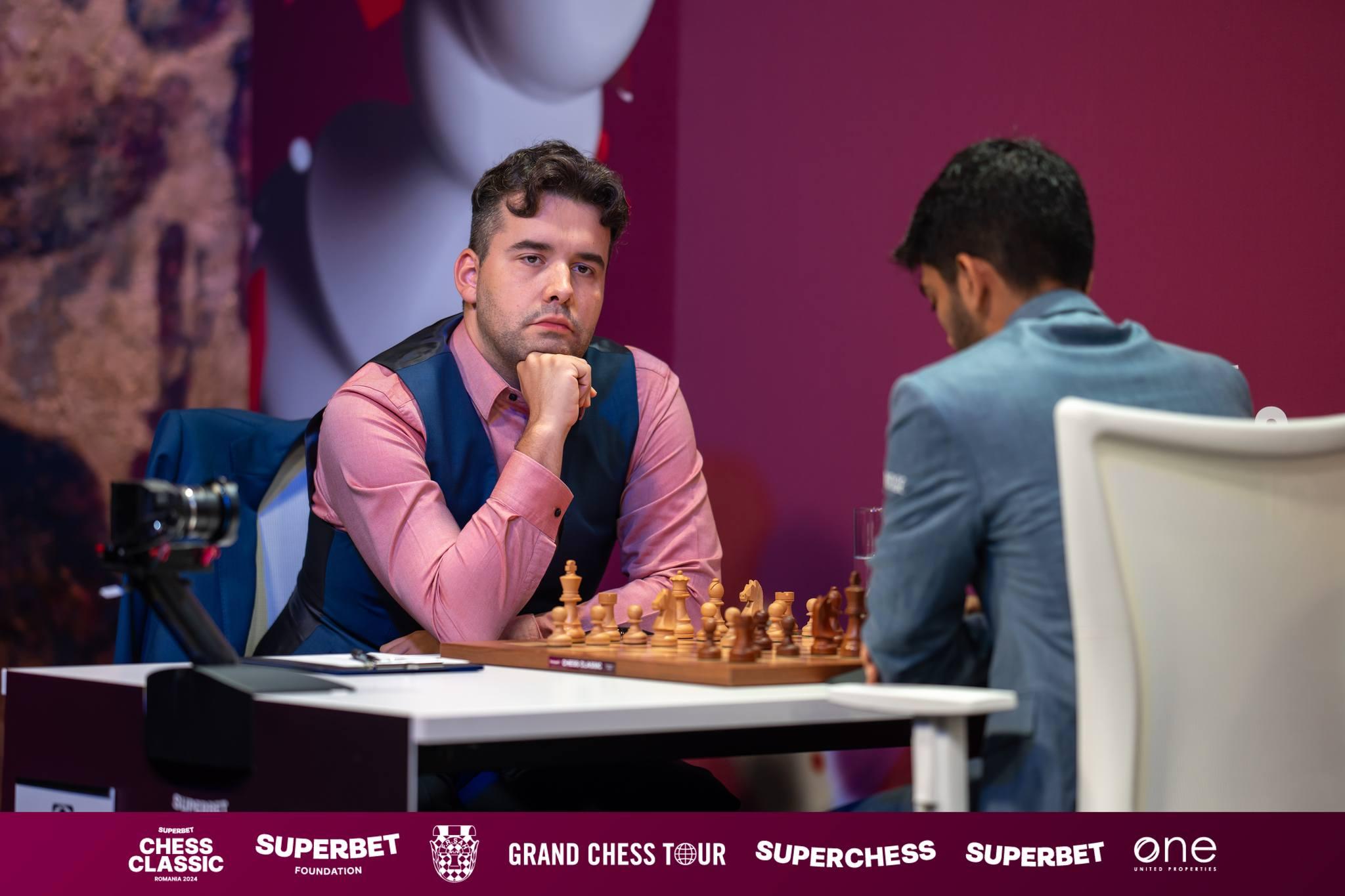 A doua rundă a Superbet Chess Classic România 2024 s-a încheiat cu o singură victorie și patru remize