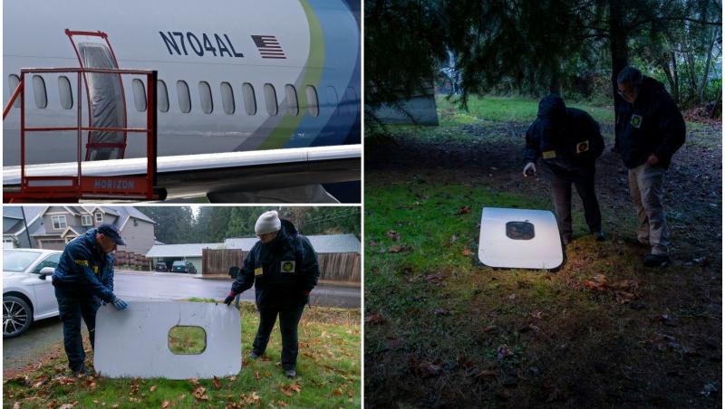 Alaska Airlines a returnat companiei Boeing avionul căruia i s-a desprins o uşă în timpul zborului