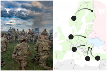 NATO dezvoltă coridoare terestre în cazul unui război cu Rusia. Trupele şi armamentul, duse pe front şi prin România