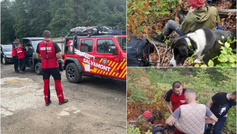 Bărbat dispărut de o zi, găsit de salvamontişti pe munte, în Bacău. Se afla în stare de şoc, cu uşoară hipotermie