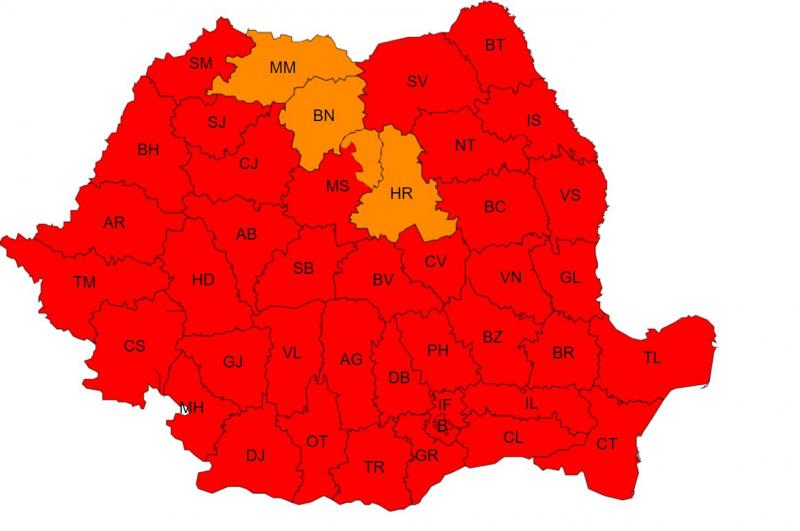 Cod roșu de căldură în mare parte a țării Cod roșu de căldură în mare parte a țării