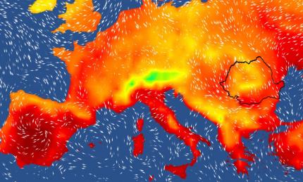 Harta temperaturilor în Europa